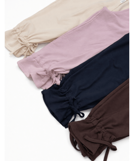 drawstring sweat set-up / ivory