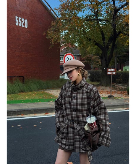 【数量限定再入荷】reversible frill half trench