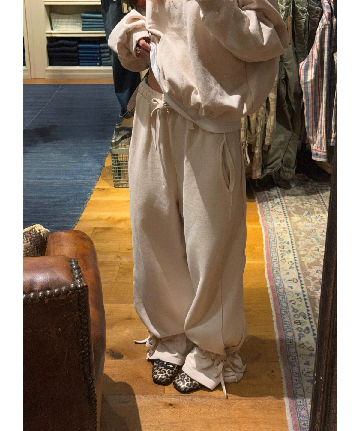 drawstring sweat set-up / ivory | Nalm