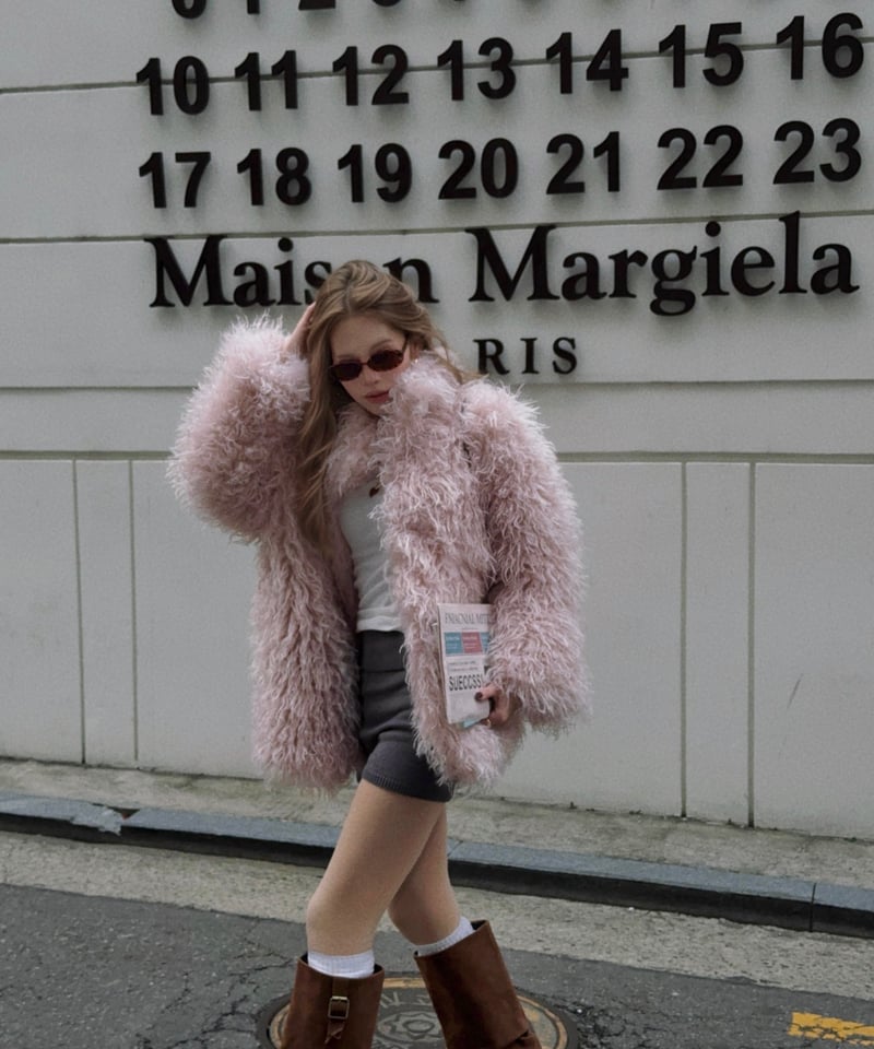 ジャケット・アウター MILK PINK TEDDY JACKET NALM. milk pink teddy jacket | Nalm.