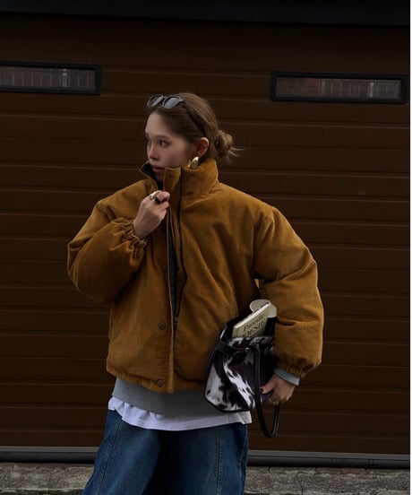 reversible logo down jacket