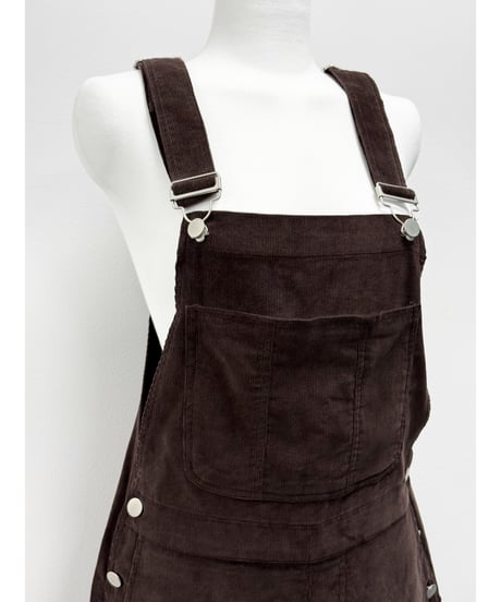 urban corduroy overalls / brown