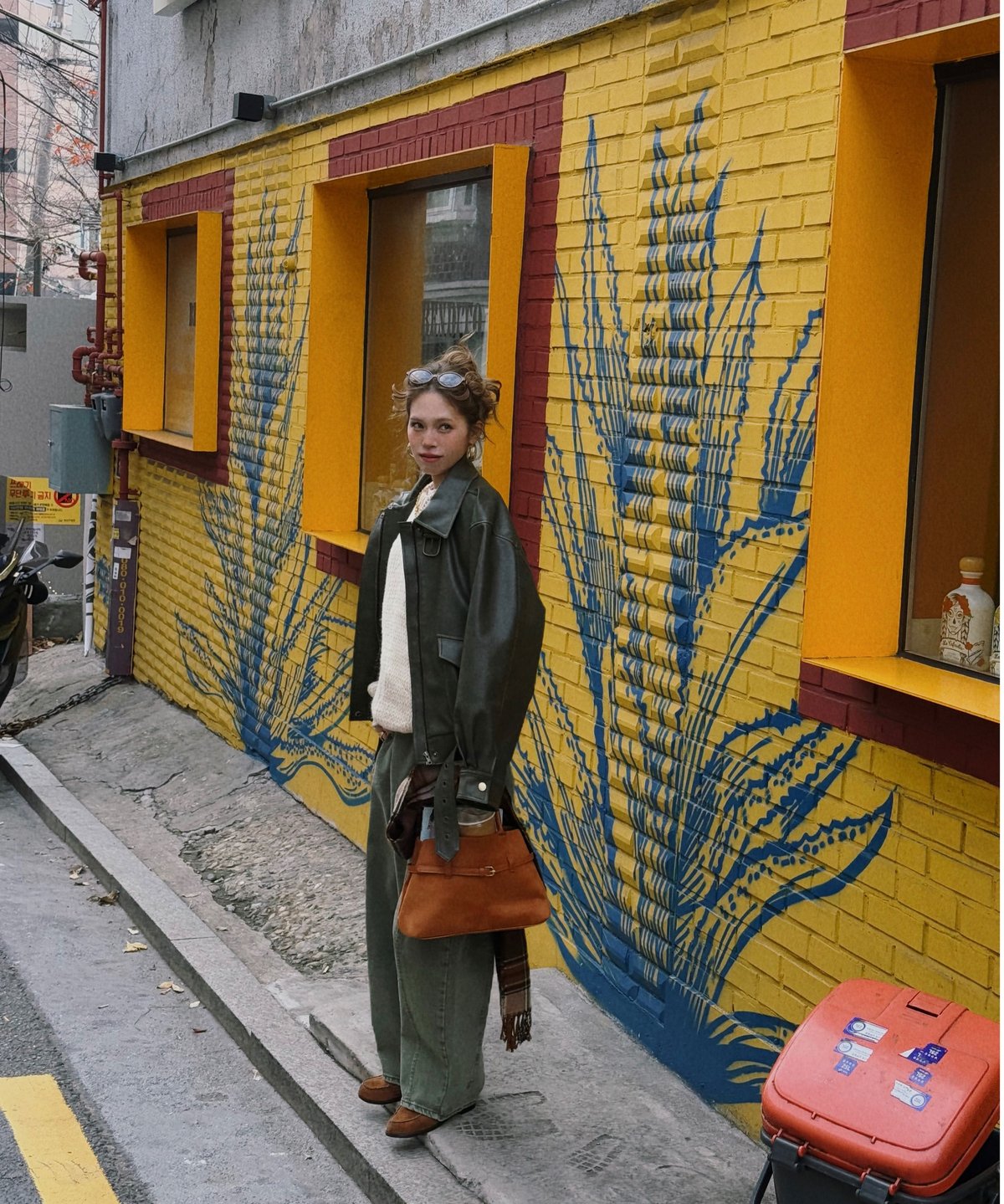 秋頃再入荷】Nalm. vintage leather jacket / khaki | N