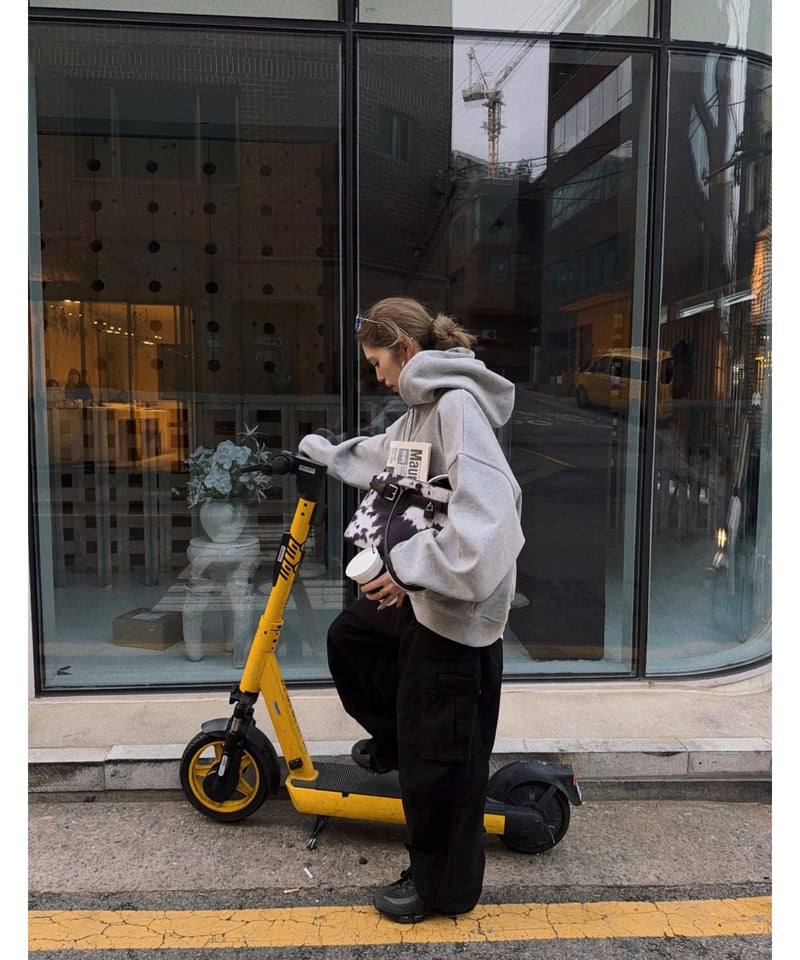 cotton wide cargo pants | Nalm.