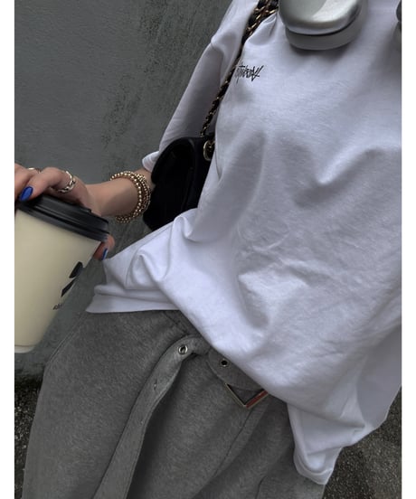【Nalm.】belted sweat pants /gray