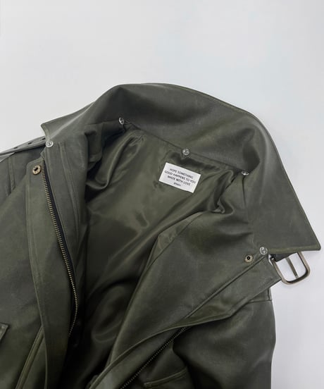 【秋頃再入荷】Nalm. vintage leather jacket / khaki