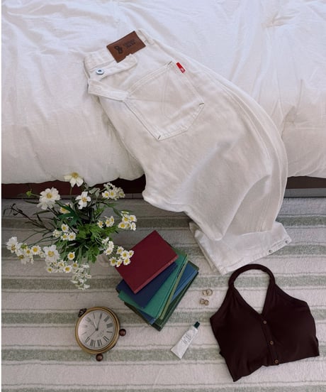 2way shift white denim