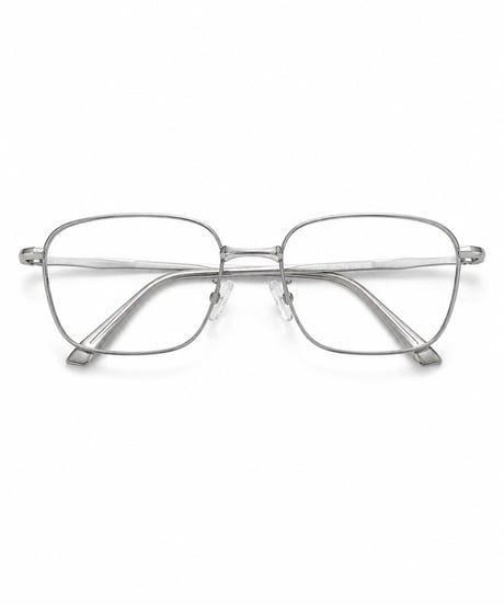 【7/14再入荷】 edge square glasses / silver (original case set)