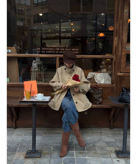 【数量限定再入荷】reversible frill half trench