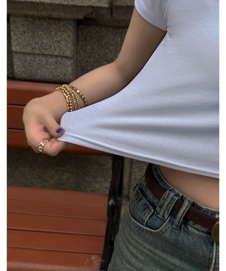 cropped mini tee