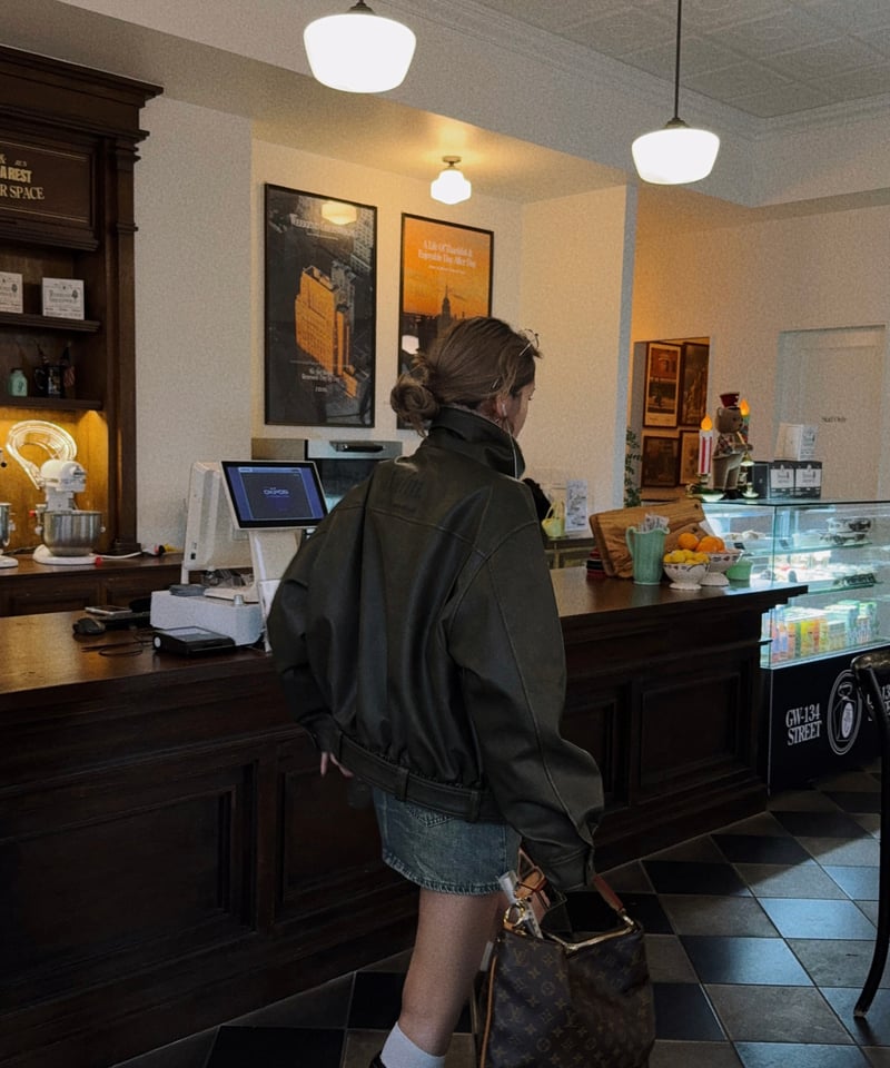 Nalm. vintage leather jacket / khaki | Nalm.