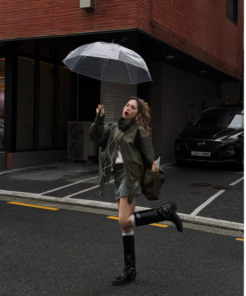 秋頃再入荷】Nalm. vintage leather jacket / khaki | N