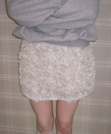 flower charming skirt / ivory