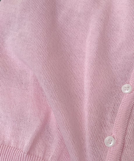 sheer pink cardigan
