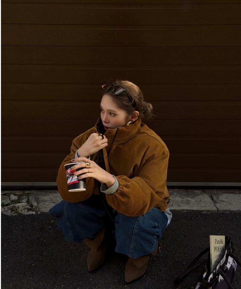 reversible logo down jacket | Nalm.