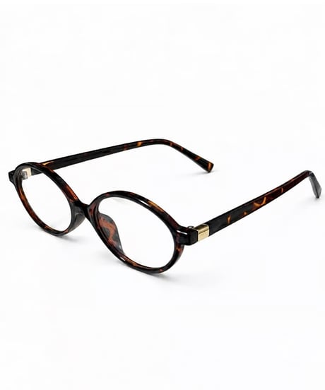 【7/14再入荷】 classic oval glasses / leopardo (original case set)