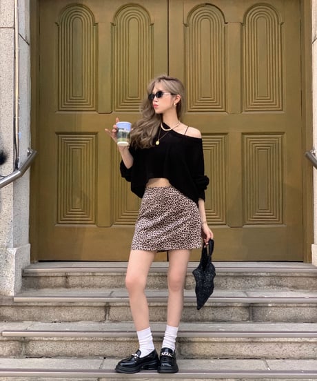 レオパードミニスカート