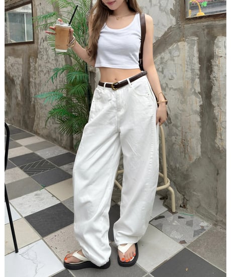 2way shift white denim