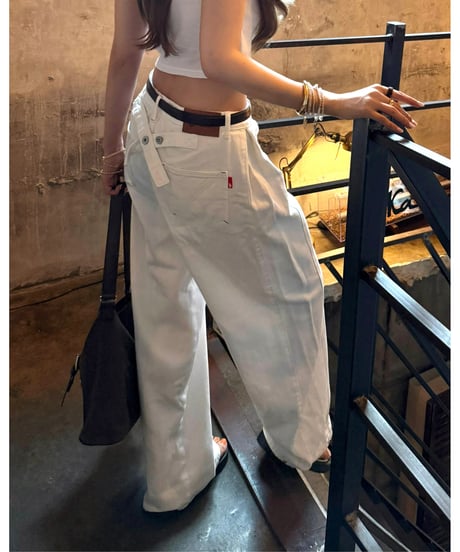 2way shift white denim