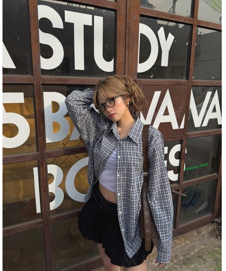 【再入荷】checked overshirt