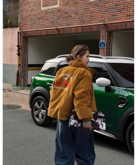 reversible logo down jacket