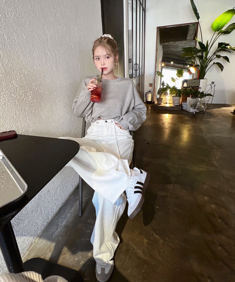 新品 未使用 貴重 IceCream EU ストレート デニム 白34nch 新品 未使用 貴重 IceCream EU ストレート デニム 白34nch