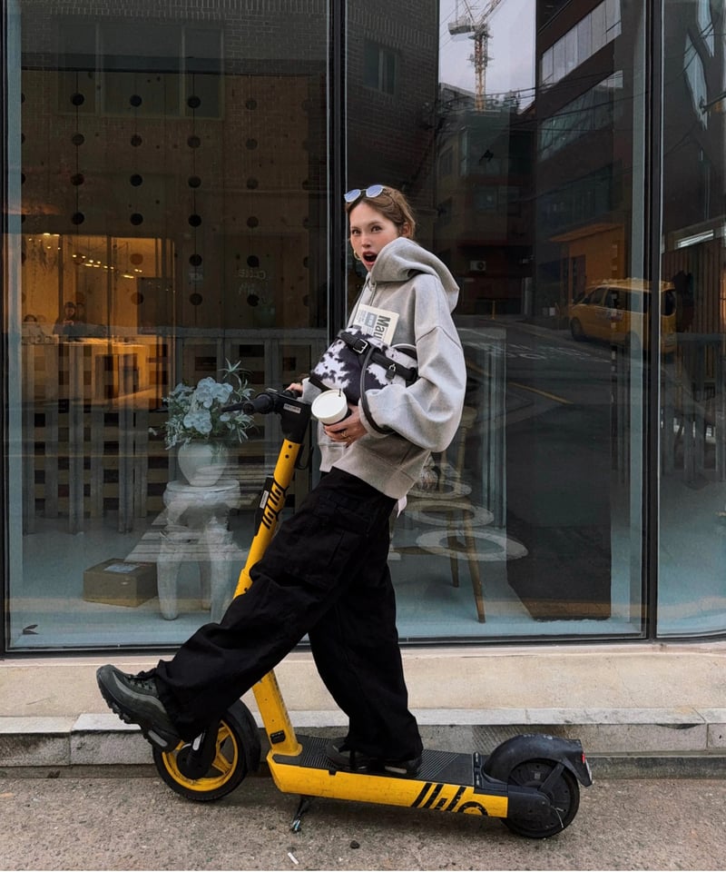 cotton wide cargo pants | Nalm.