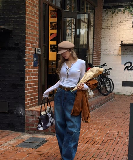 【pre】basic stretch rib tops / white