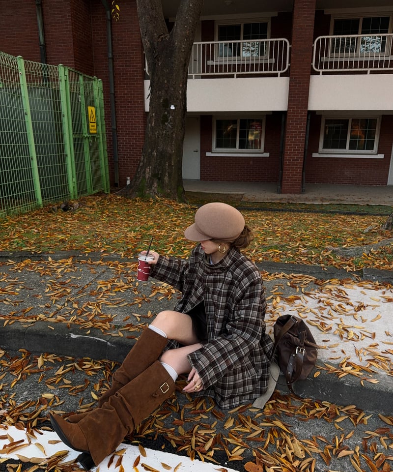 wool casquette / milk beige | Nalm.