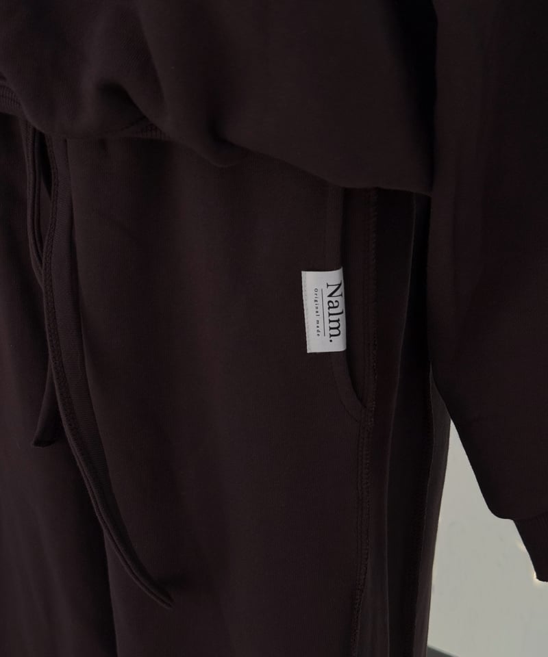 pre再入荷】drawstring sweat set-up / brown | Nalm.