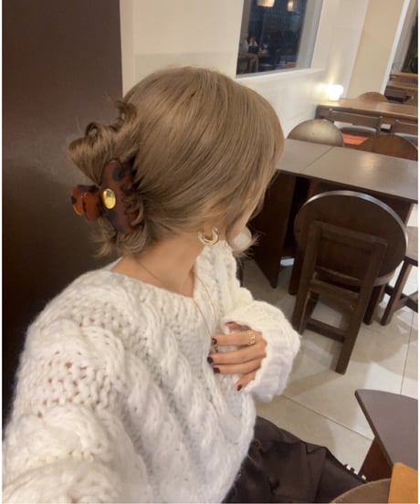 ハンドメイドニット/white