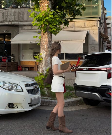 stretch off-shoulder tops / ivory