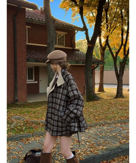 【数量限定再入荷】reversible frill half trench