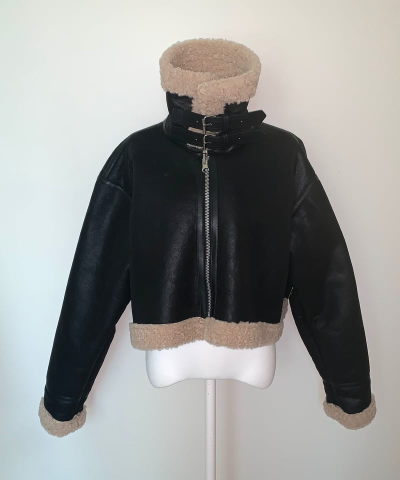 新品タグ付き　Nalm. スウェードムスタンジャケット 【ブラック】 スウェードムスタンジャケット/black | Nalm.