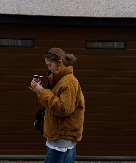 reversible logo down jacket