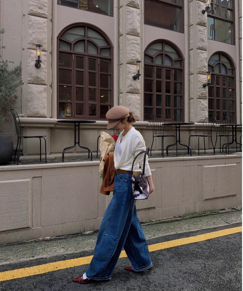 lettering mohair cardigan / ivory | Nalm.