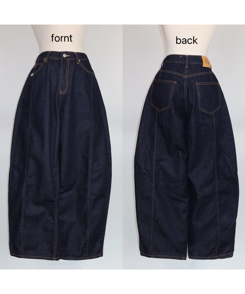 pre-order】barrel leg wide denim BOX | Nalm.