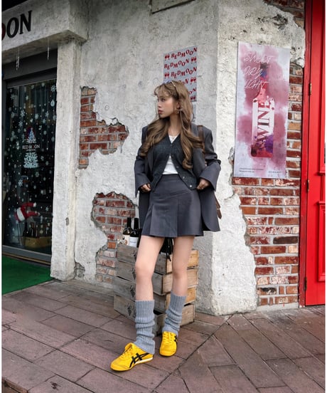 【再入荷】ribbon-tailored jacket / gray