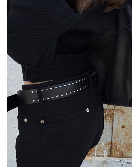 studded leather belt