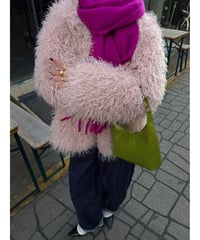 milk pink teddy jacket