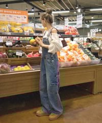 wide low-rise overall