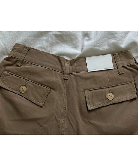 cargo wide half pants