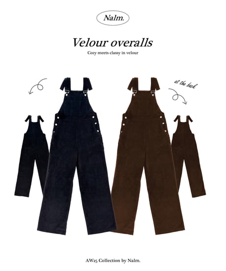 urban corduroy overalls / brown