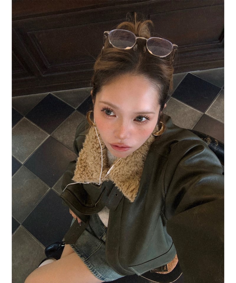 Nalm. vintage leather jacket / khaki | Nalm.