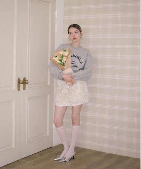 flower charming skirt / ivory