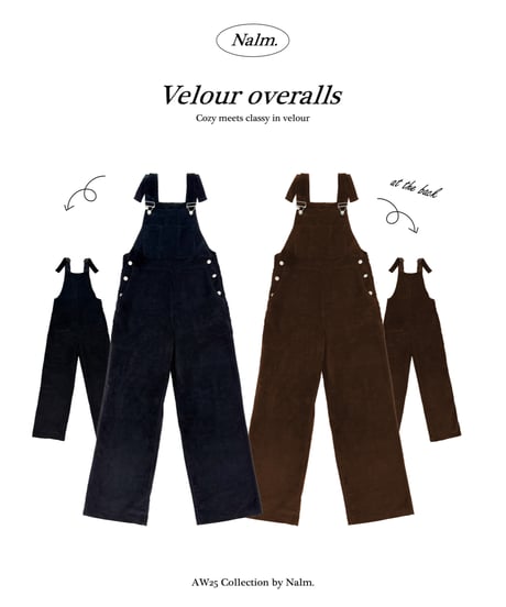urban corduroy overalls / navy