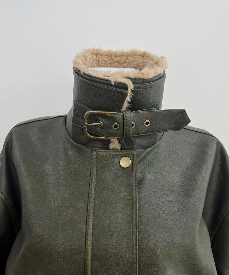 Nalm. vintage leather jacket / khaki | Nalm.