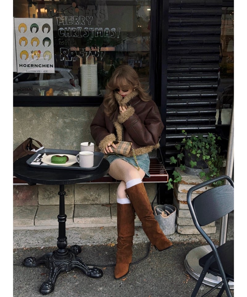 【ジョージ様】Nalm. ムスタンコート vintage mouton jacket (dark brown) | Nalm.