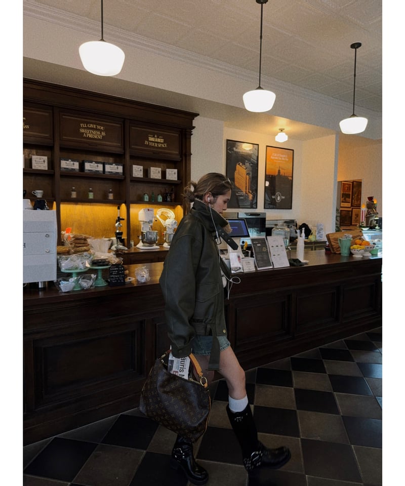 Nalm. vintage leather jacket / khaki | Nalm.