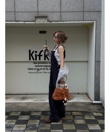 urban corduroy overalls / navy